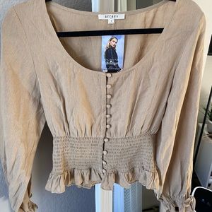 Brown and tan NRFB blouse!